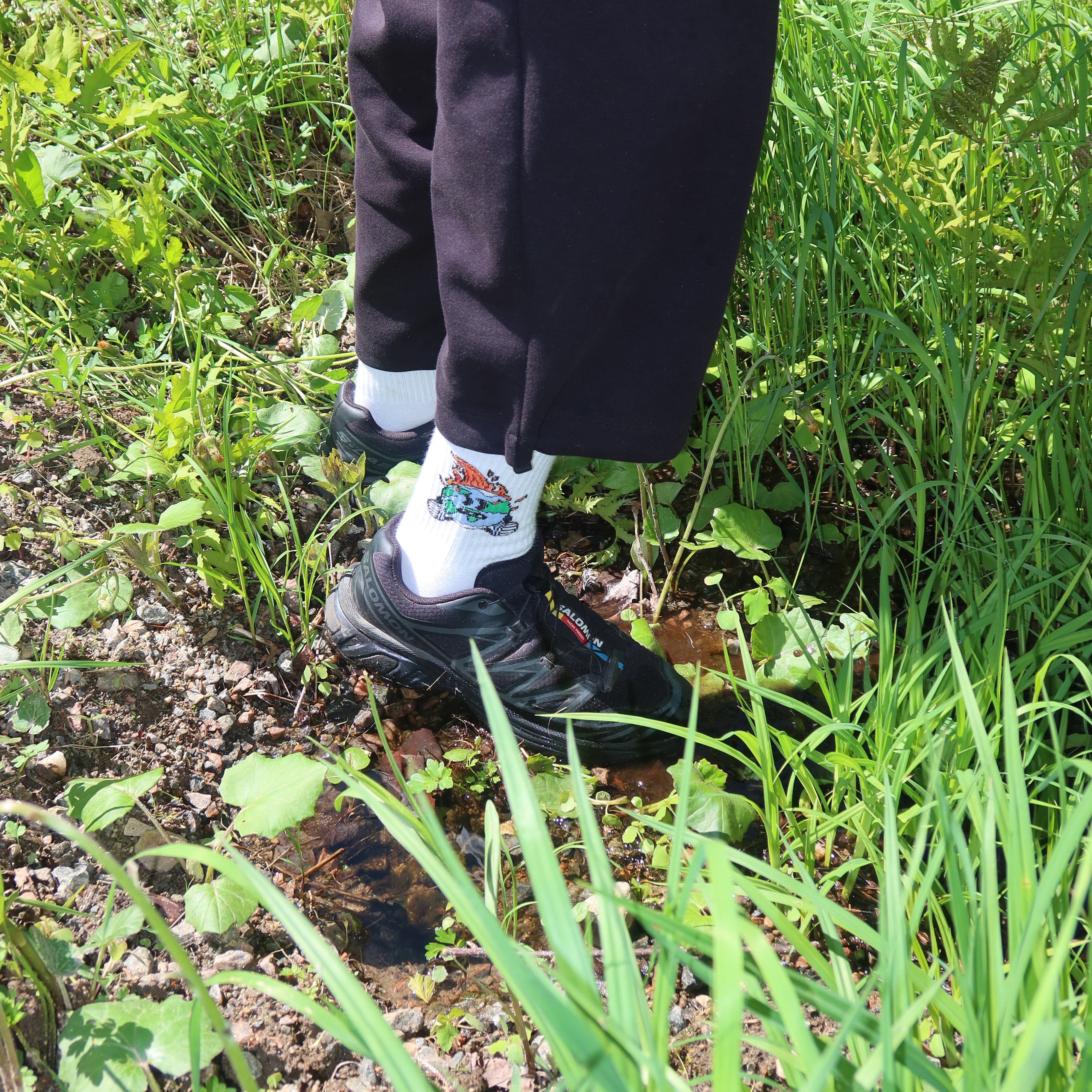 "Earth on Fire" Socks