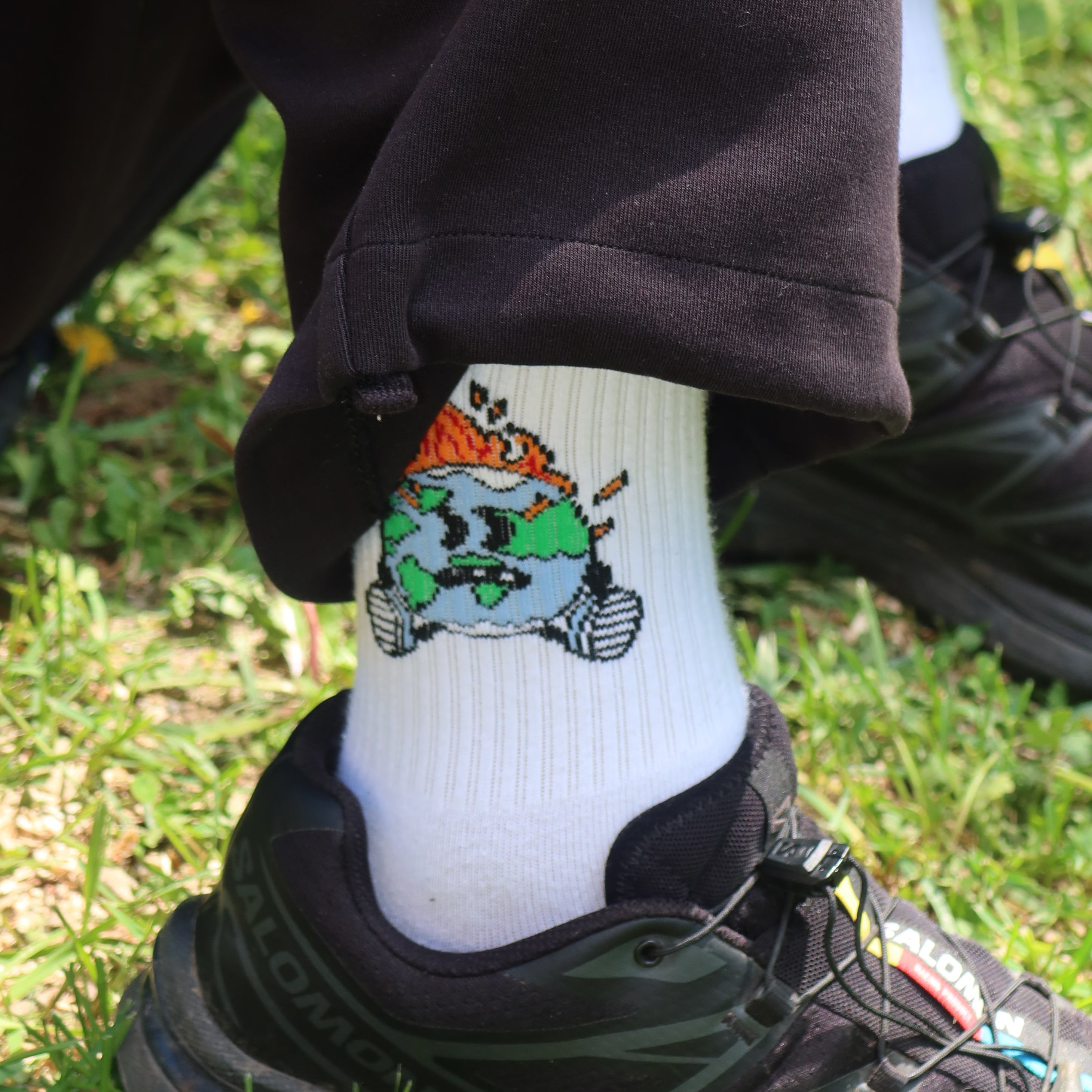 "Earth on Fire" Socks