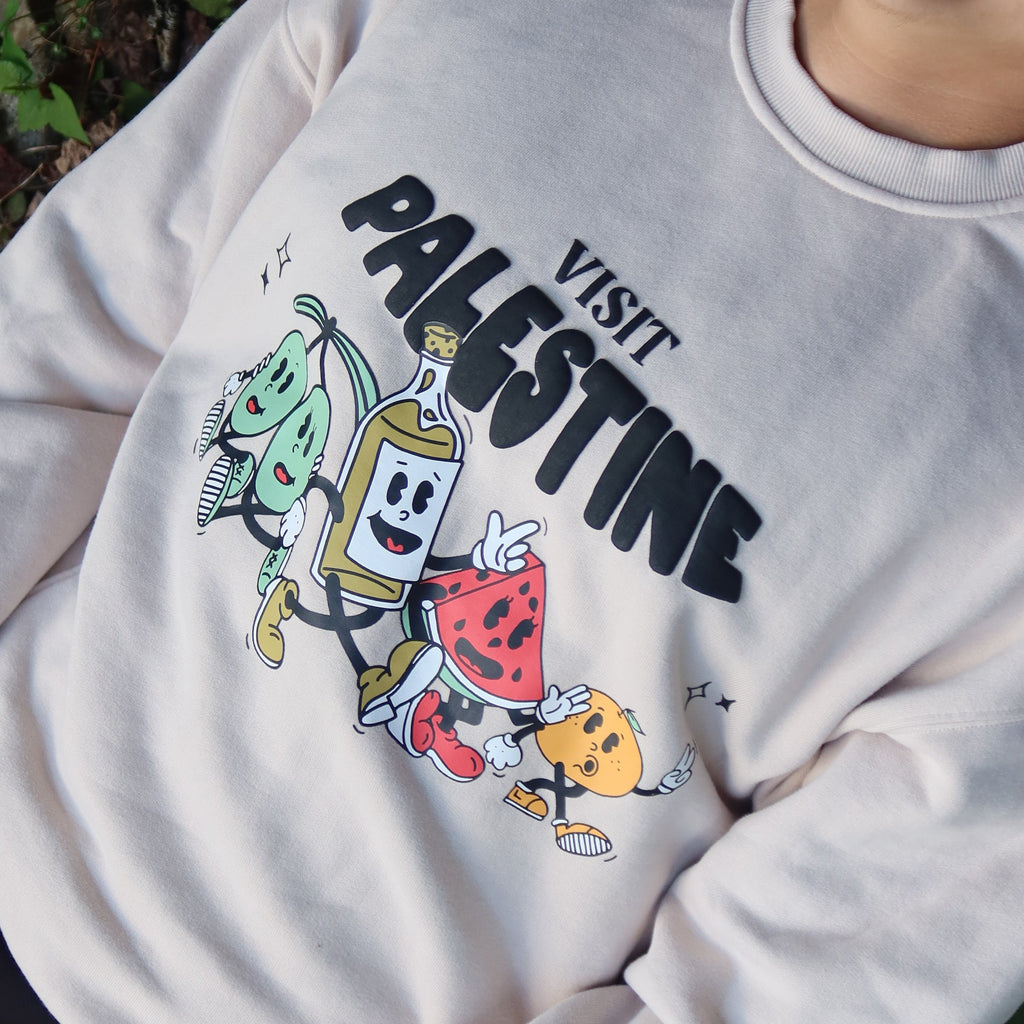 "Visit Palestine" Crewneck
