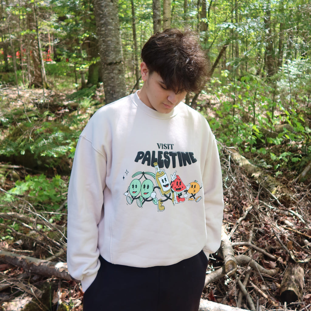 "Visit Palestine" Crewneck