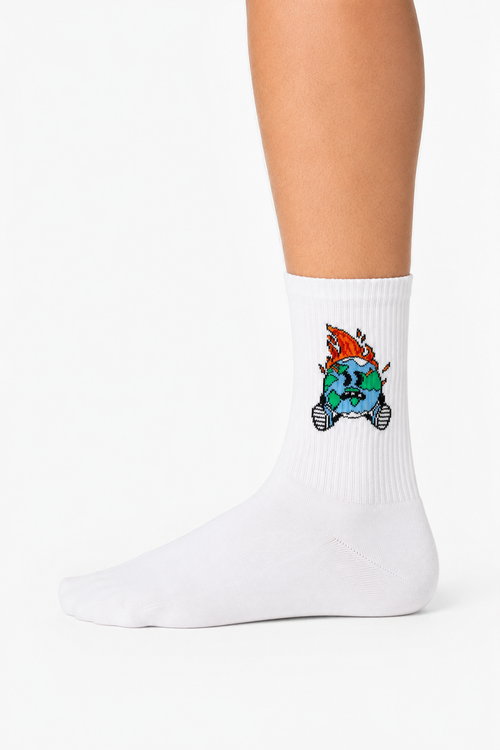 "Earth on Fire" Socks