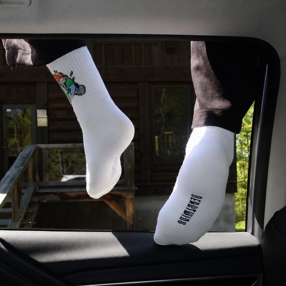 "Earth on Fire" Socks