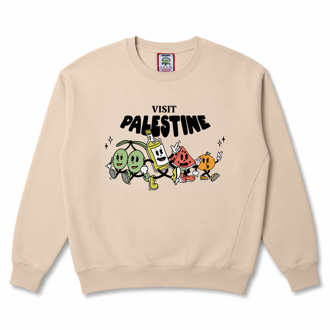 "Visit Palestine" Crewneck